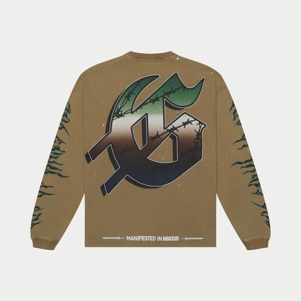 Air Strike Ls T-Shirt (Olive) - Image 3