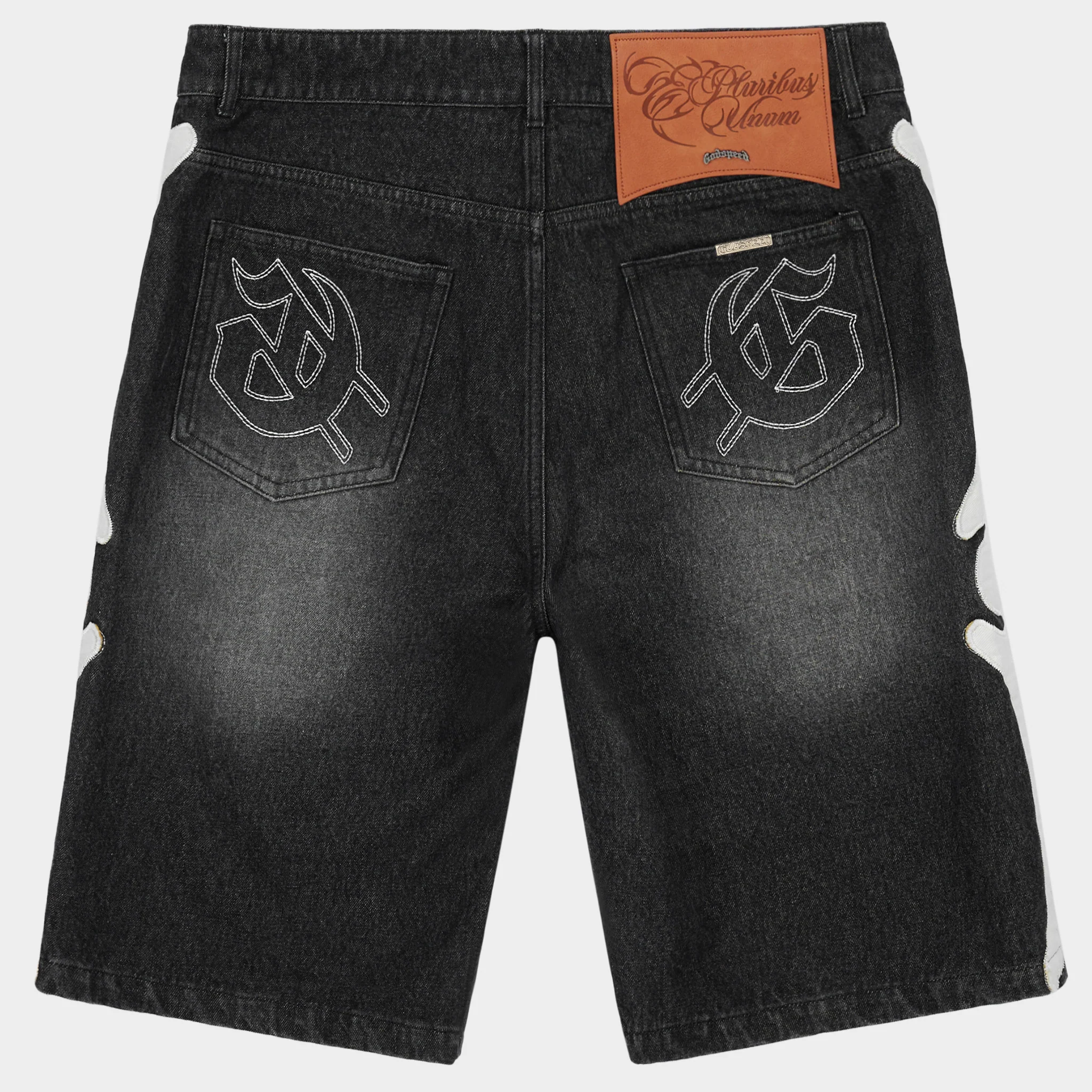 Fémur Denim Shorts (Black) - Image 2