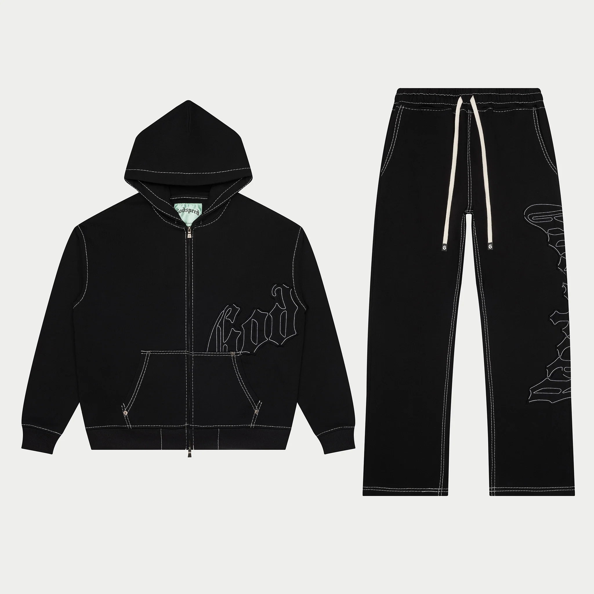Og Logo Sweatsuit Stitched (Black)