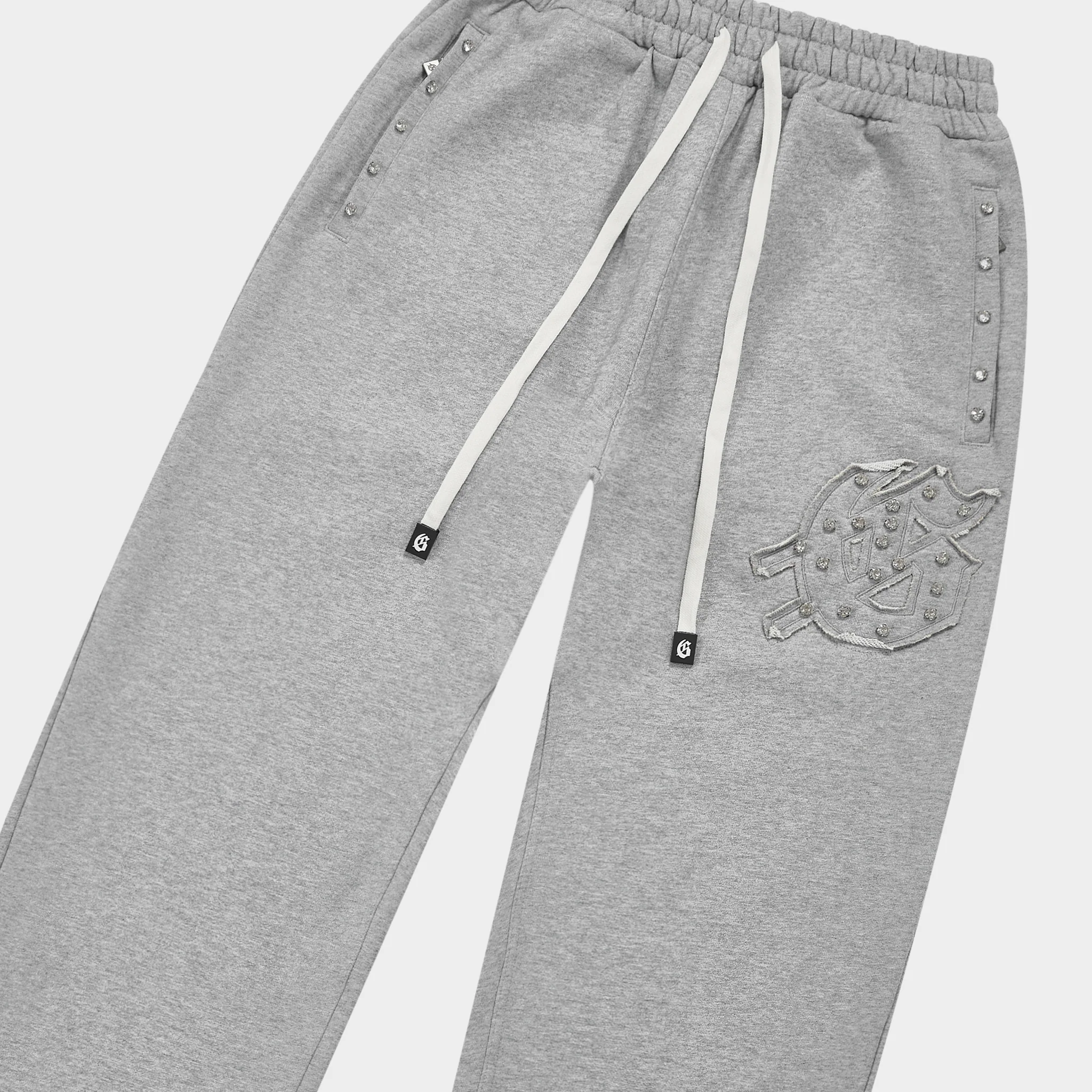 Symmetric Studded Sweatsuit V2 (Heather Grey Vvs) - Image 6