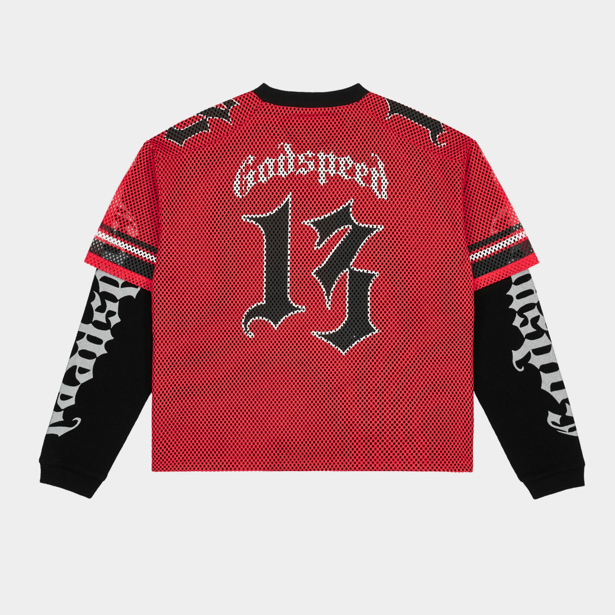 Td Layered Jersey (Black/Red/White) - Image 3
