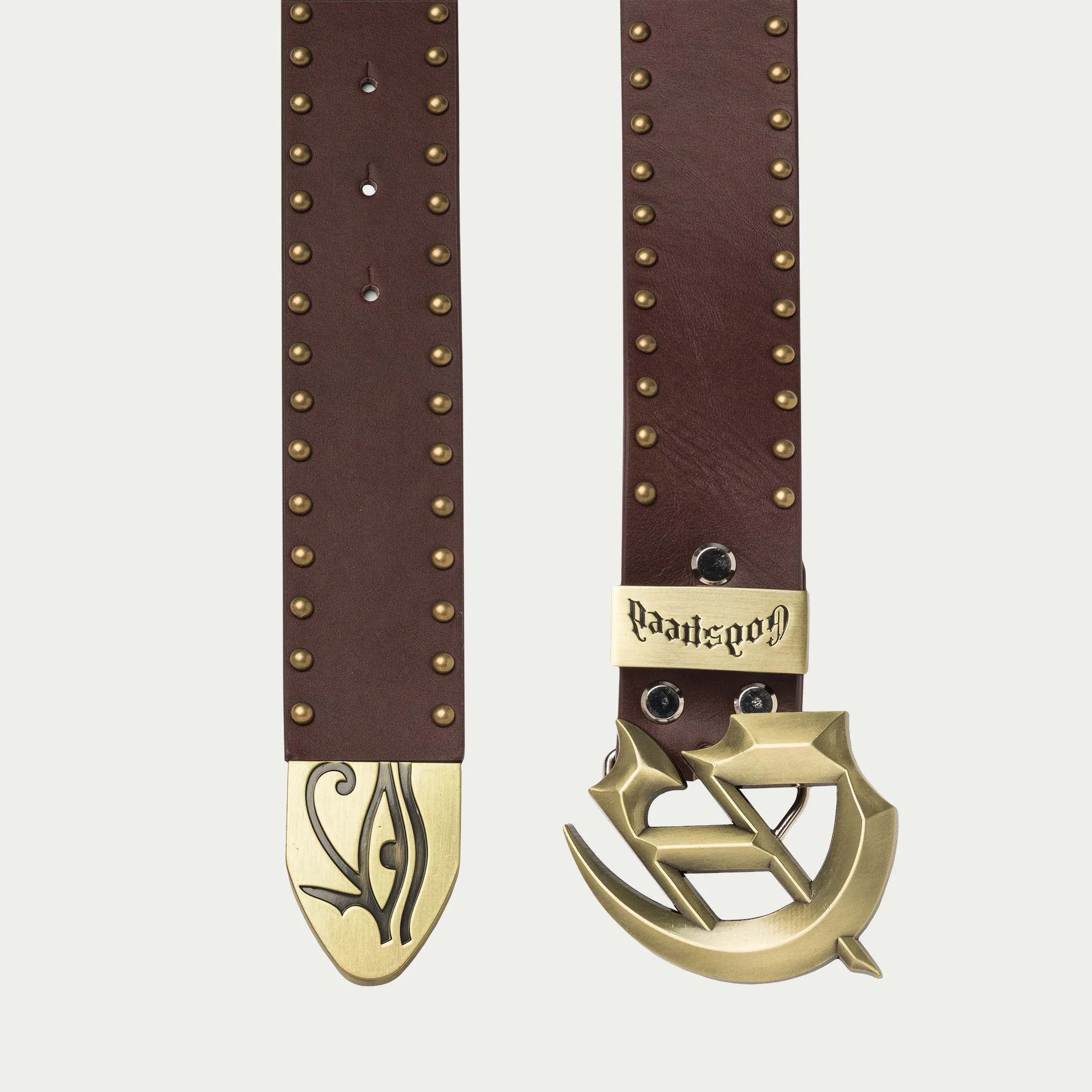 Forged GS Studded Belt (Brown) - Image 2