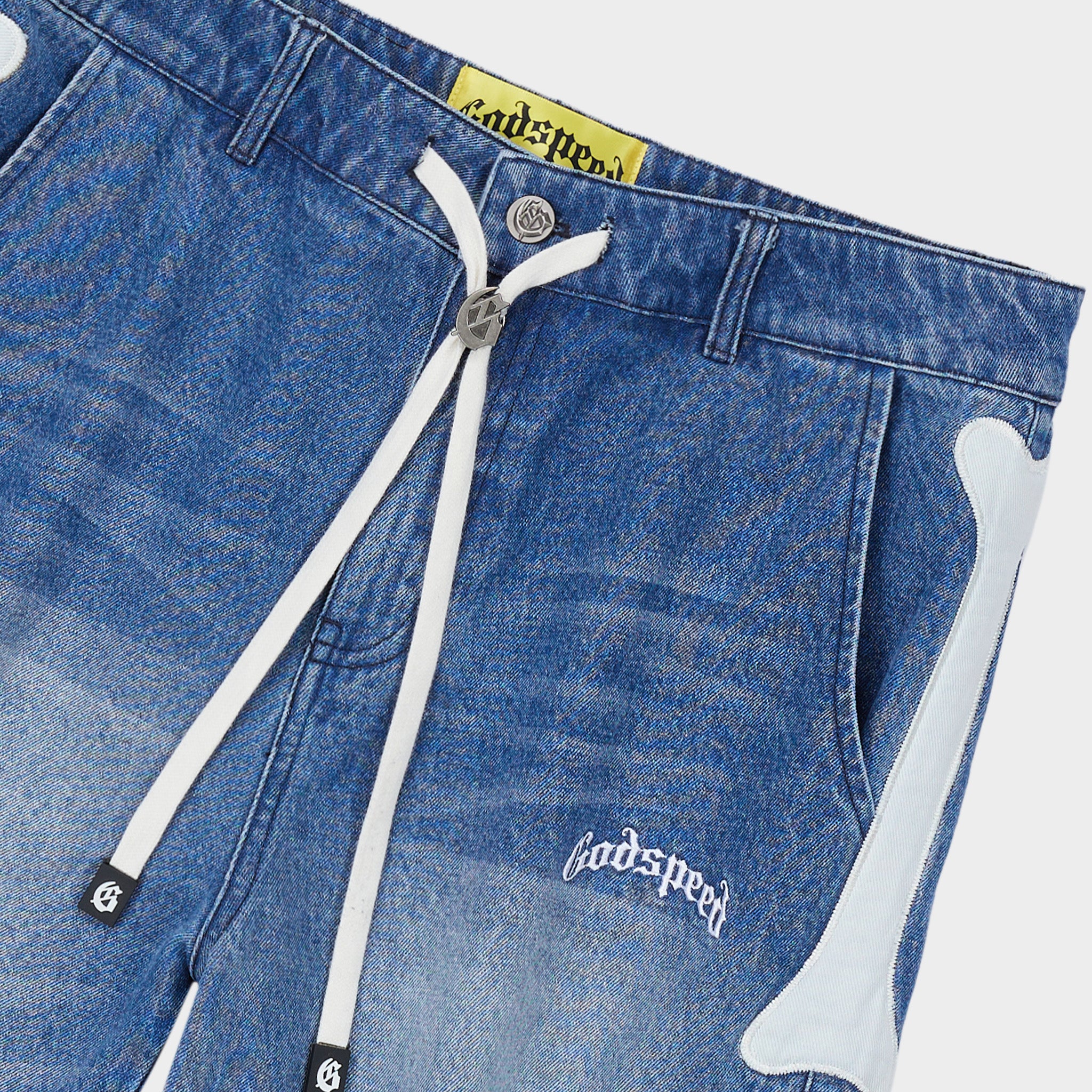 Fémur Denim Shorts (Blue) - Image 3