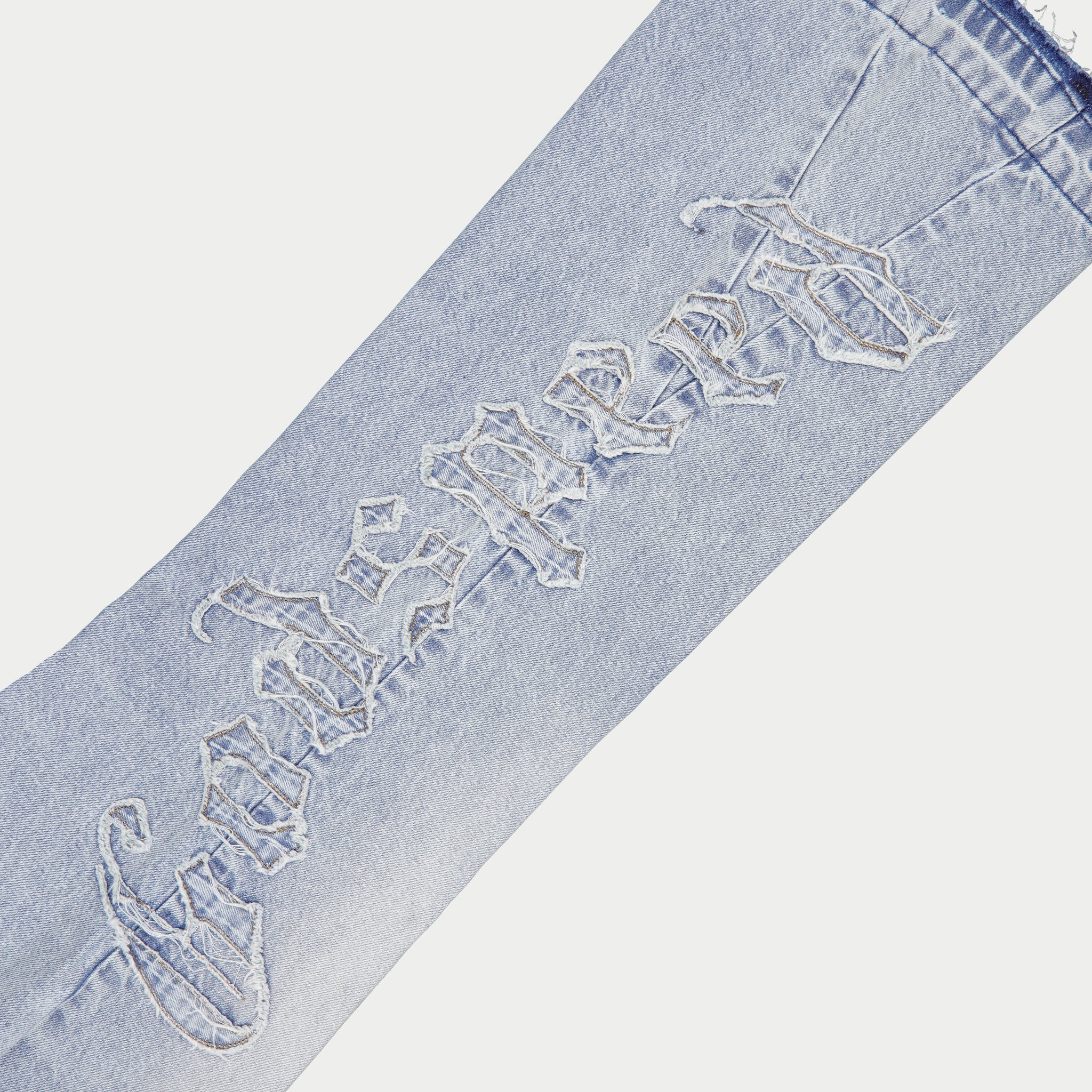 Og Logo Flared Denim Stitched (Blue) - Image 4