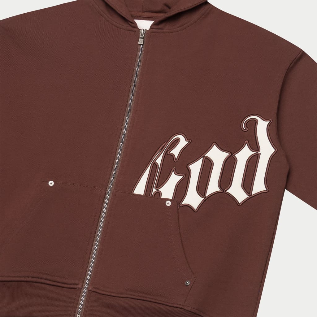 Og Logo Sweatsuit V2 (Brown/White) - Image 4